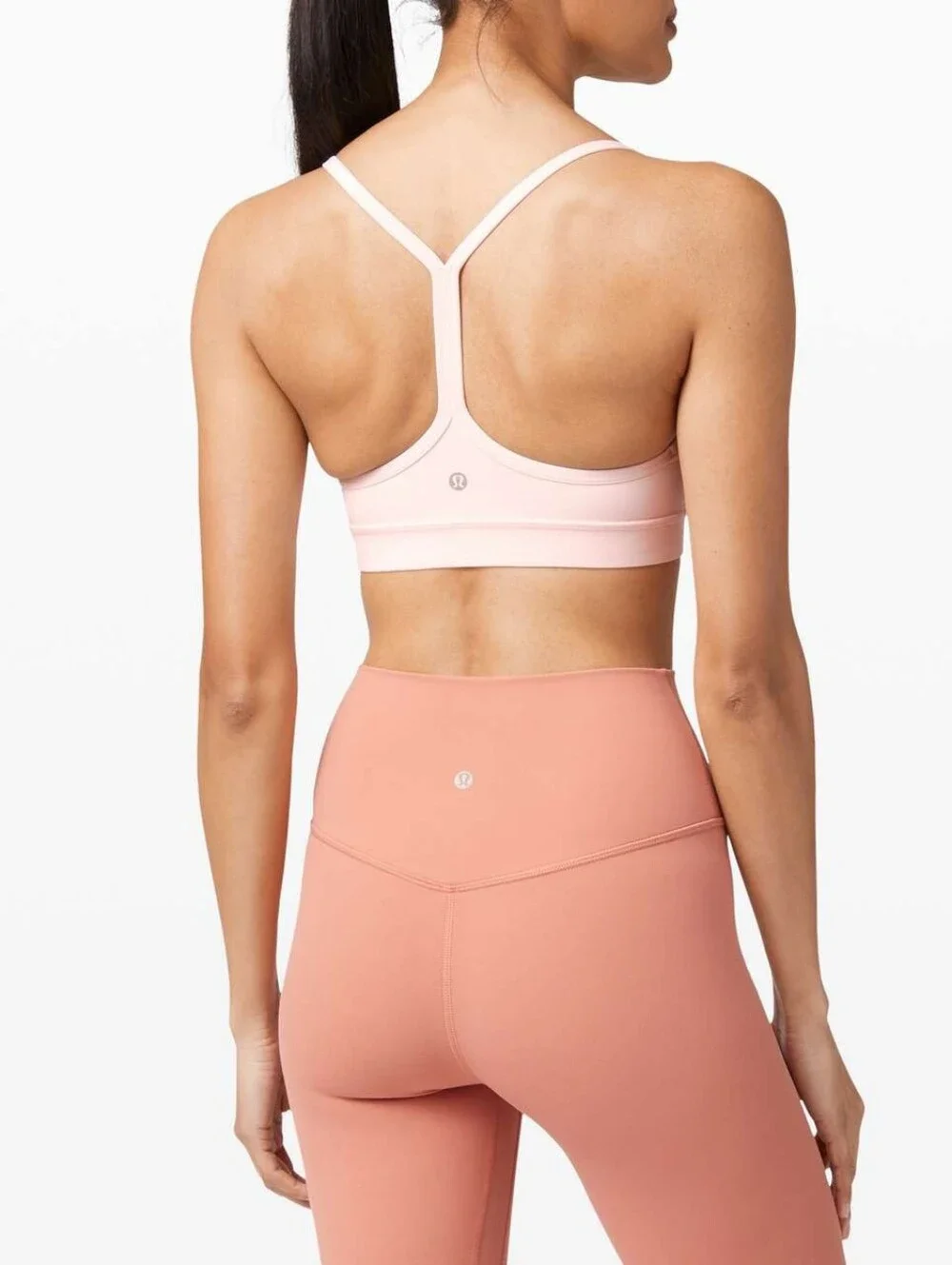 Lululemon Athletica Pale Pink Slim-Strap Sports Bra Size 8